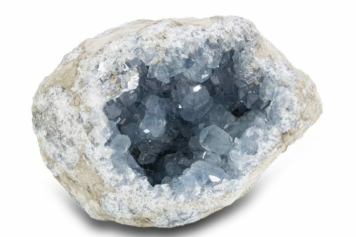 Crystal Filled Celestine (Celestite) Geode - Madagascar #300116